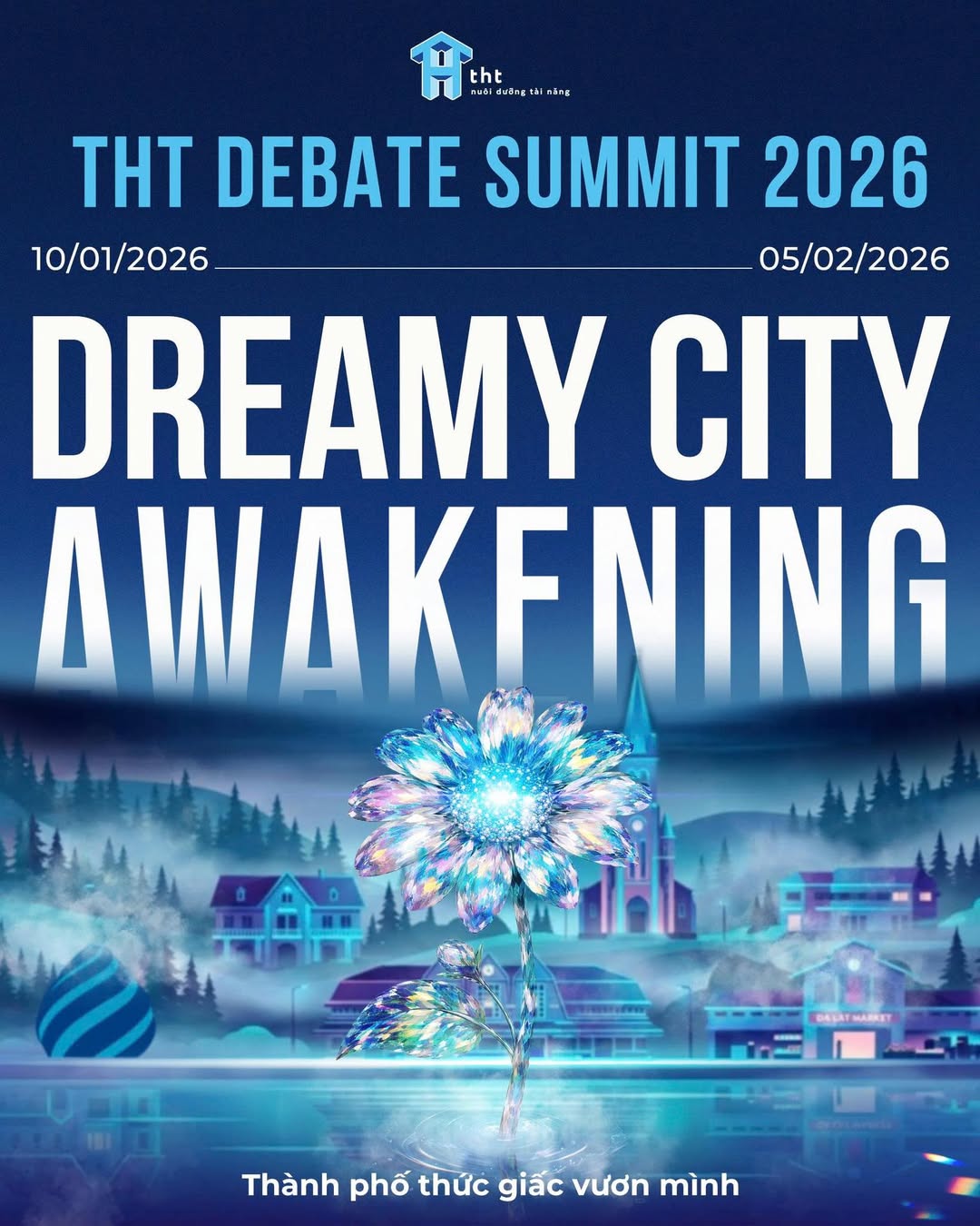 THT DEBATE SUMMIT 2026 - DREAMY CITY AWAKENING - HÀNH TRÌNH RỰC RỠ  CỦA NHỮNG “HỌC GIẢ NHÍ” TOÀN NĂNG